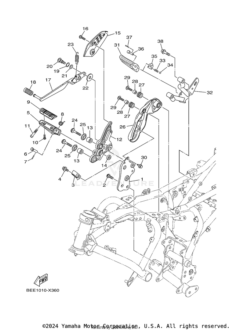 Stand & Footrest 2 Schematic