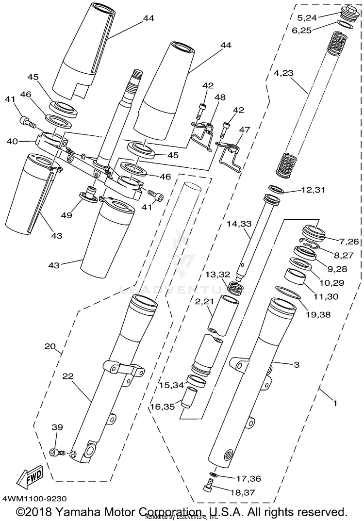 Front Fork Schematic