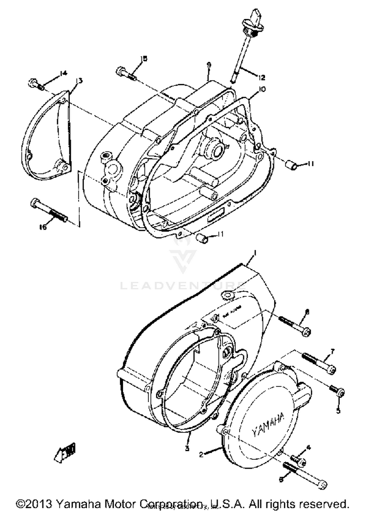 Crankcase Cover Schematic
