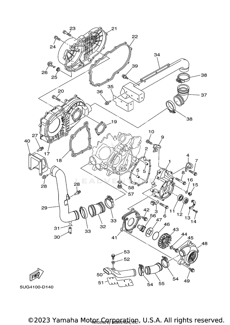 Crankcase Cover 1 Schematic