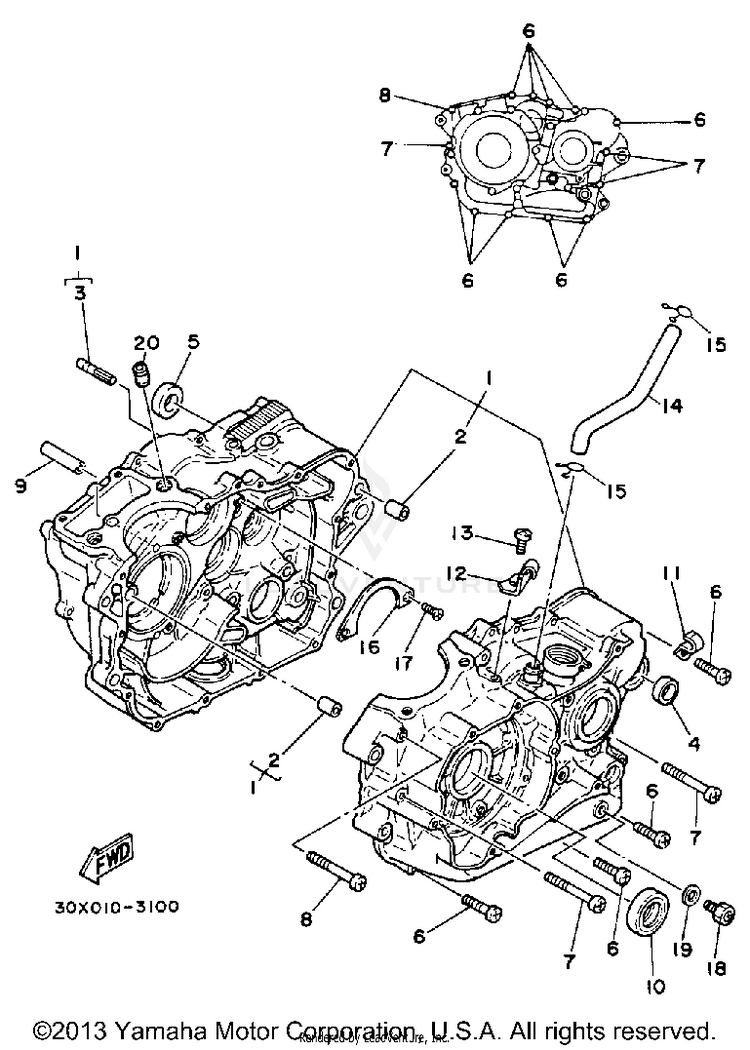 Crankcase Xt250lc Schematic