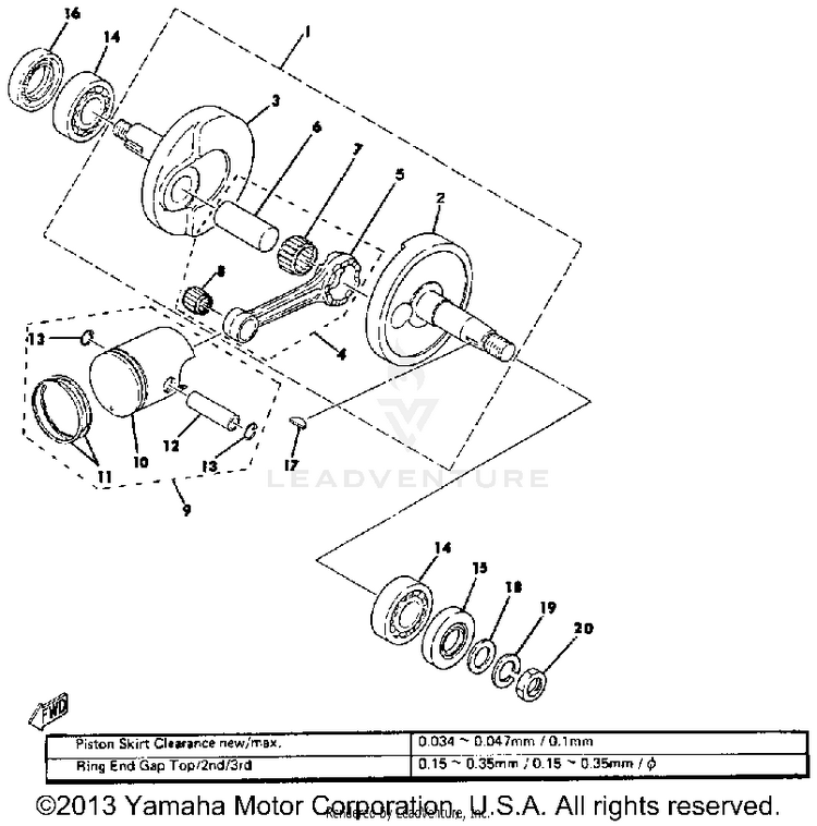 Crank-Piston Schematic