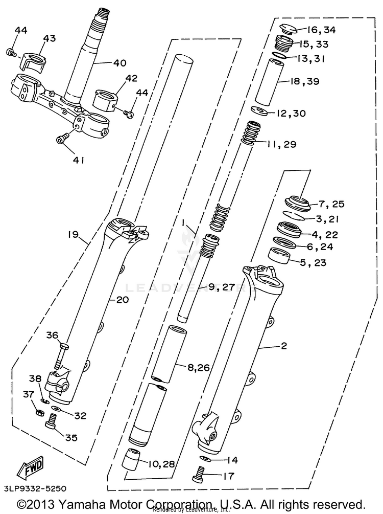 Front Fork Schematic