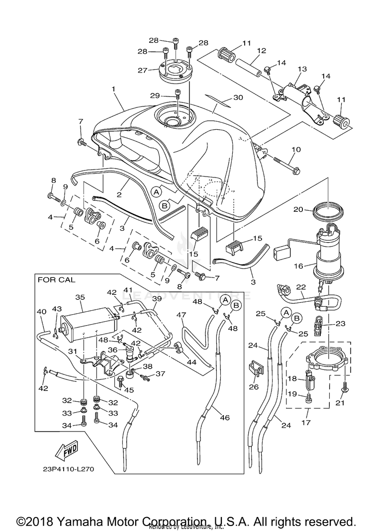 Fuel SUPER TENERE - XTZ12GCB - 2016 Schematic