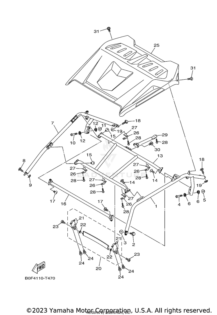 Guard 2 YXZ1000R EPS SS SE - YXZ10YESJW - 2018 Schematic