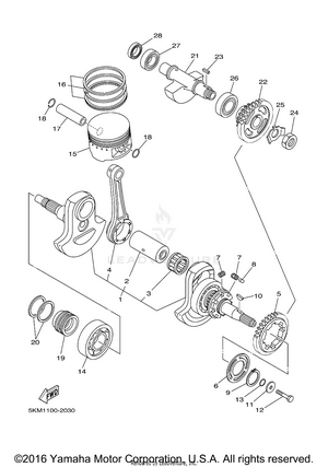 Crankshaft Piston Schematic
