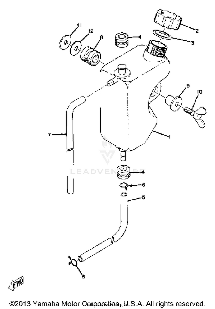 Oil Tank Yz80a Schematic