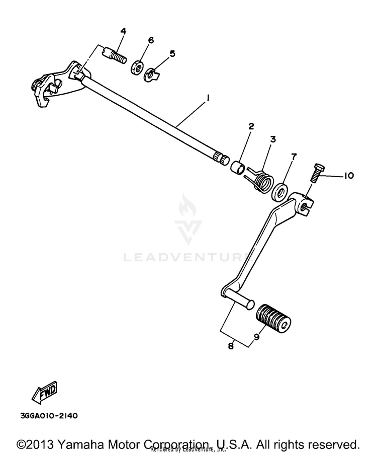 Shift Shaft Schematic