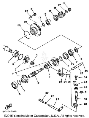 Middle Drive Gear Schematic