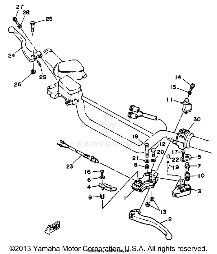 Handle Switch Lever Schematic