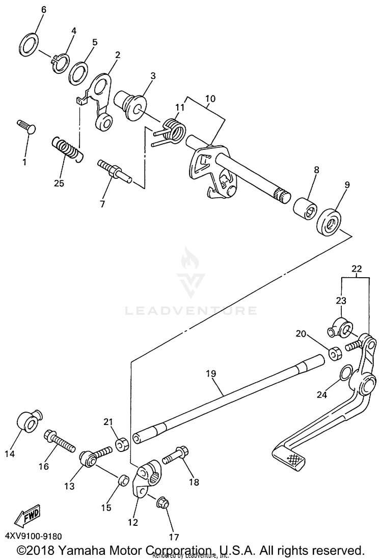 Shift Shaft Schematic