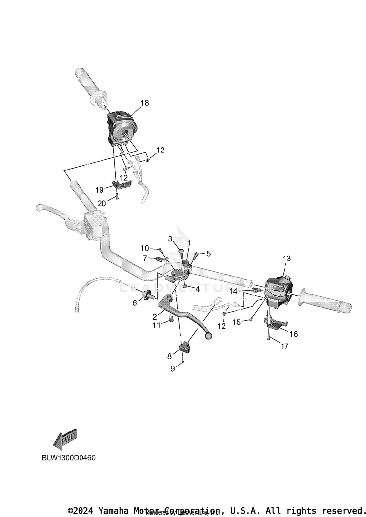 Handle Switch & Lever MT07 - MT07TCB - 2026 Schematic