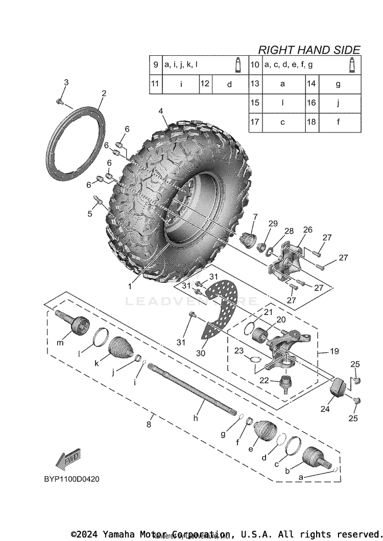 Front Wheel 2 Schematic