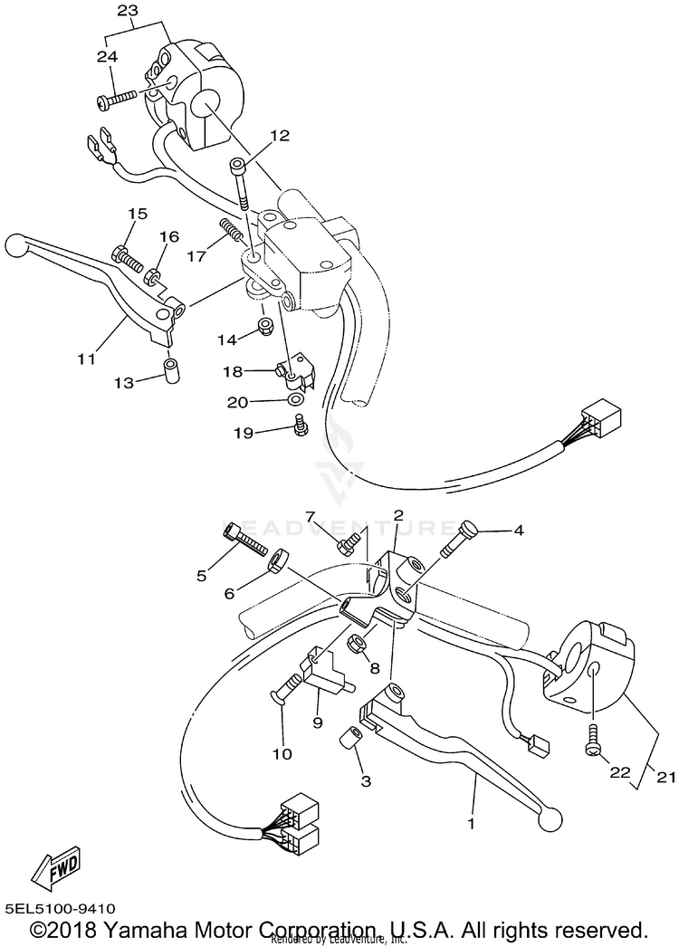 Handle Switch Lever Schematic