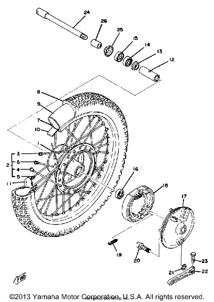Front Wheel Schematic
