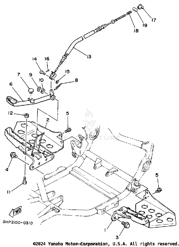 Stand-Footrest Schematic