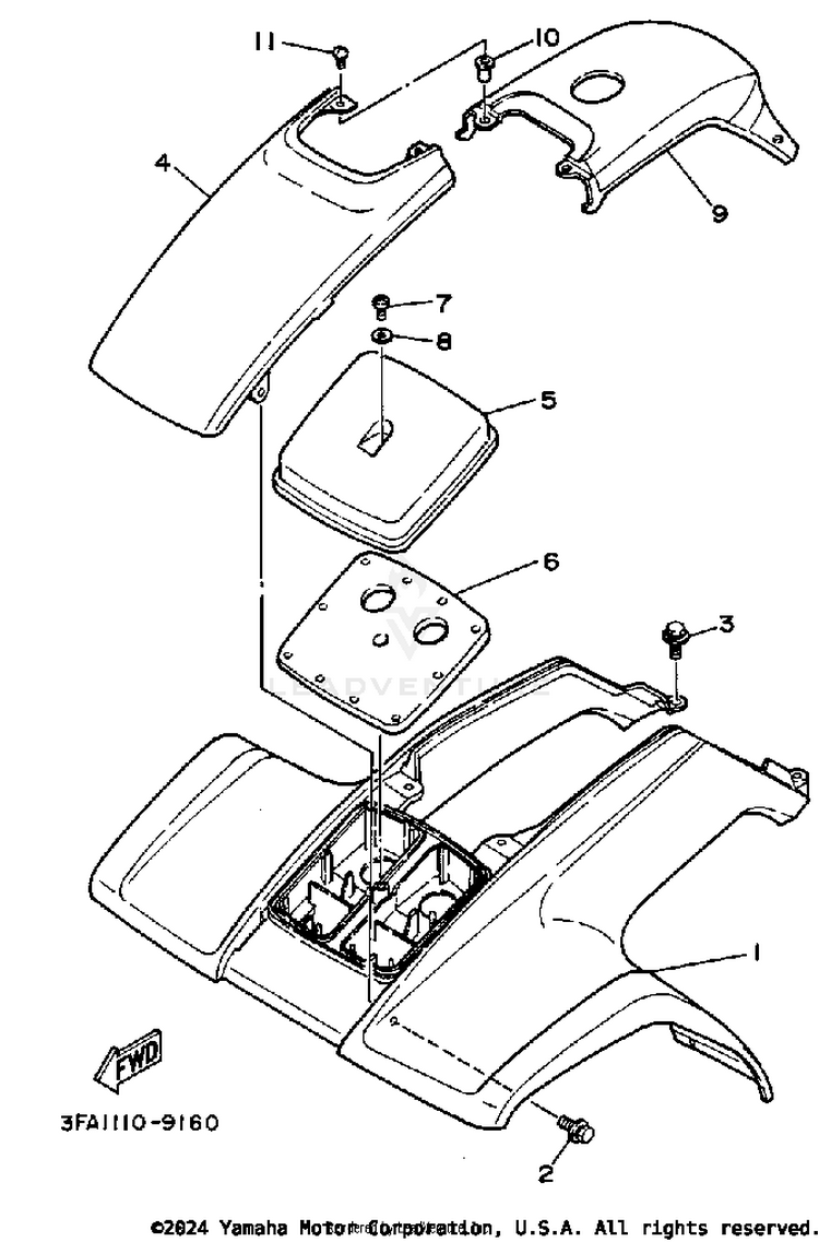 Front Fender Schematic