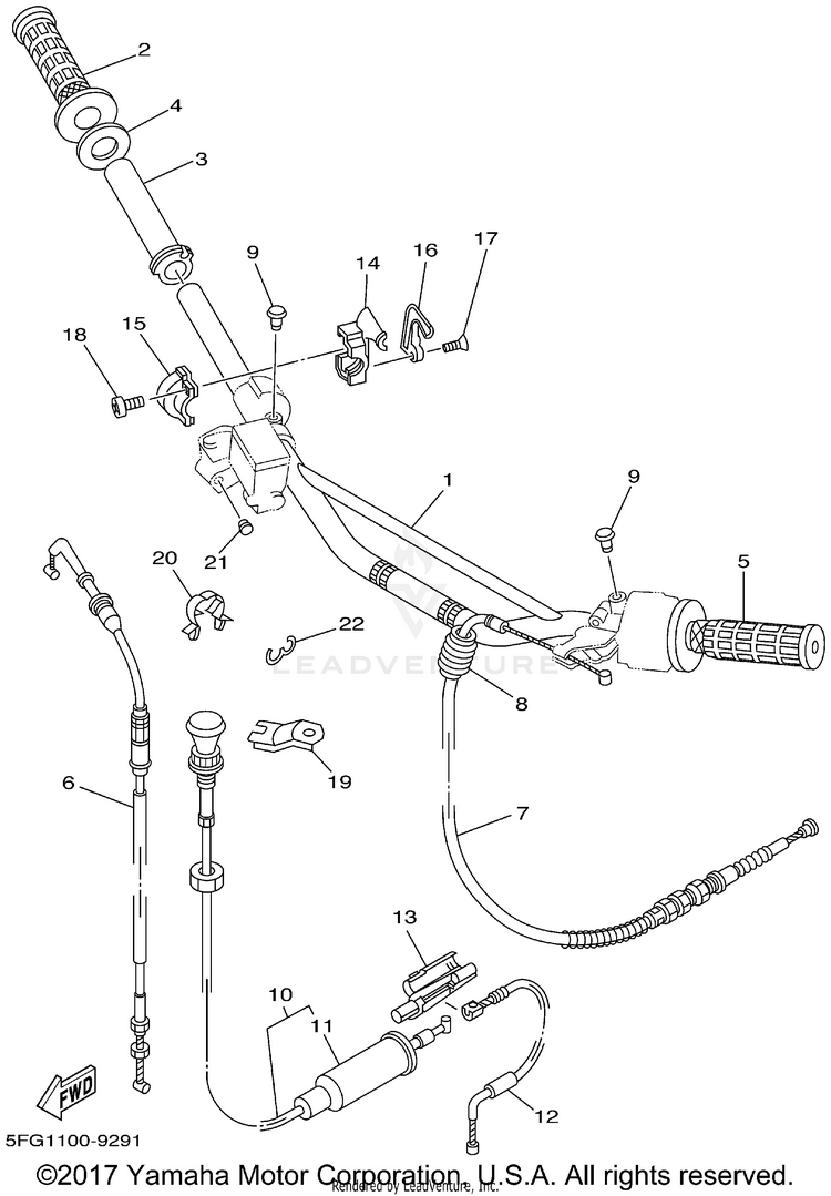 Steering Handle Cable Schematic