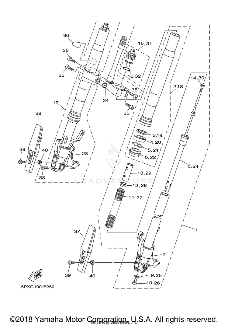 Front Fork Schematic