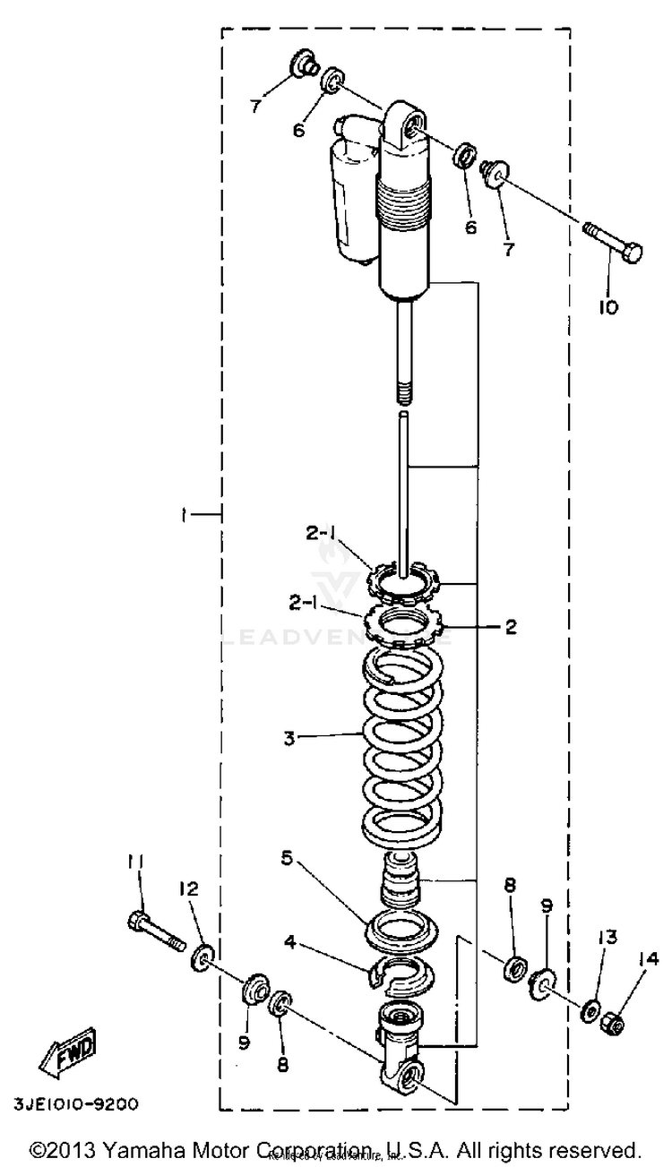 Rear Shocks Schematic