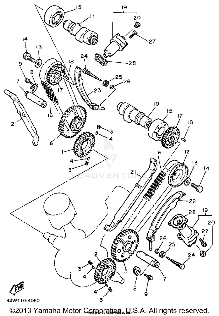 Camshaft Chain Schematic
