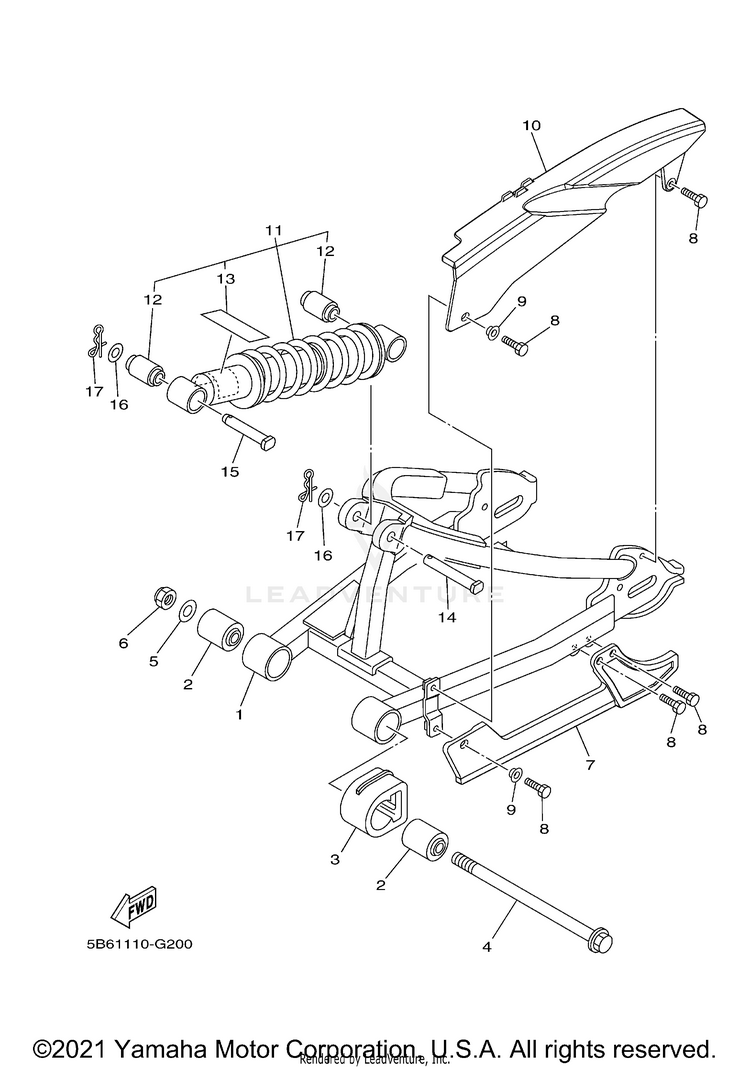 Rear Arm & Suspension Schematic