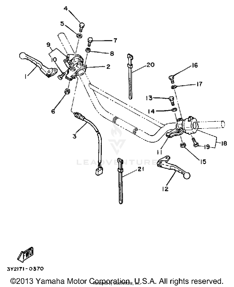 Handle Switch - Lever Schematic