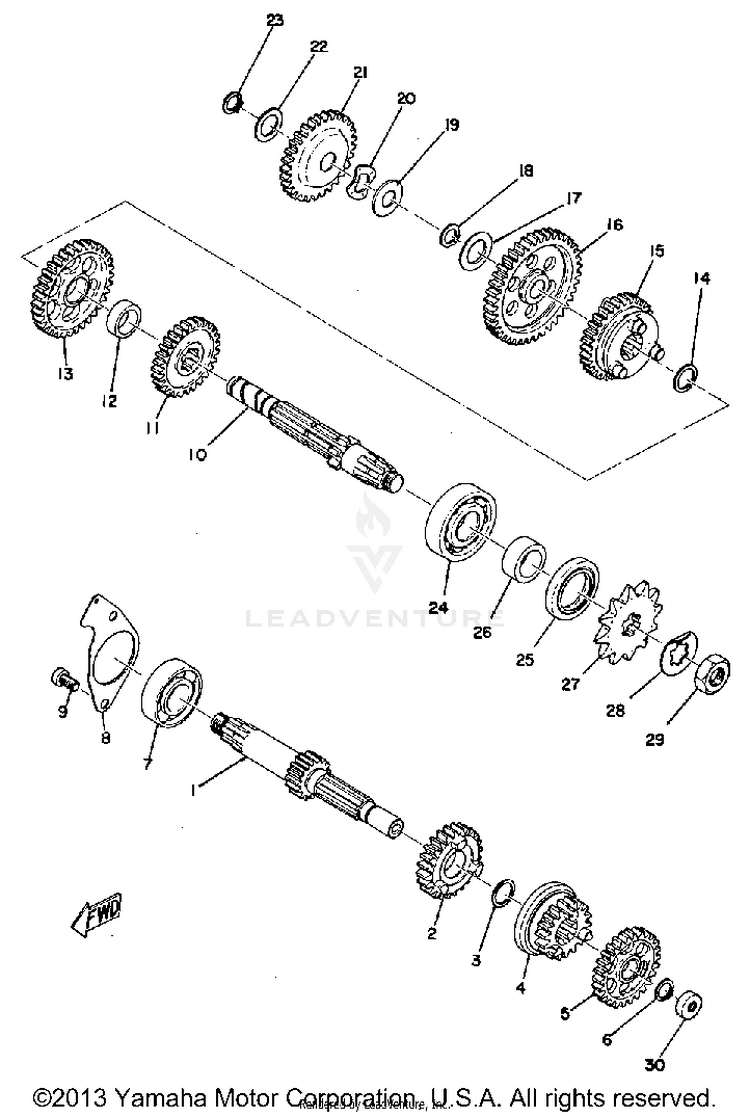 Transmission JT1 - 1971 Schematic