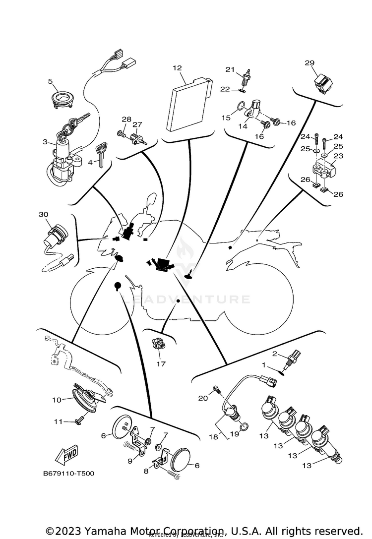 Electrical 1 MT10 - MT10KCB - 2019 Schematic