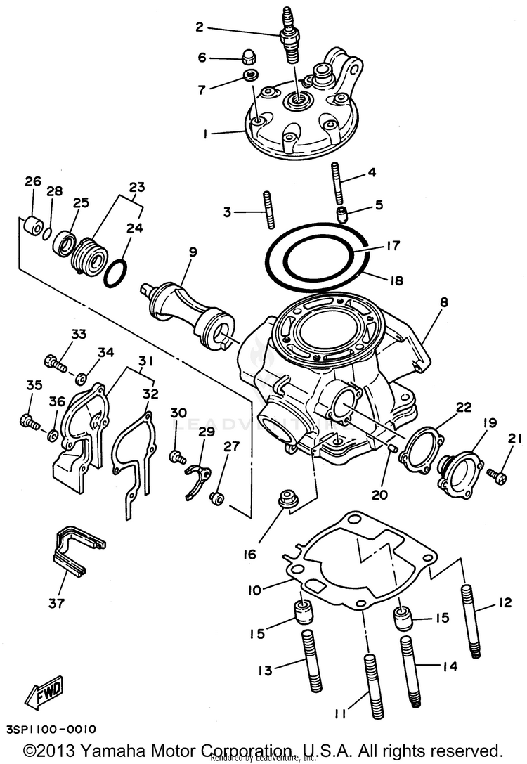 Cylinder Head Schematic