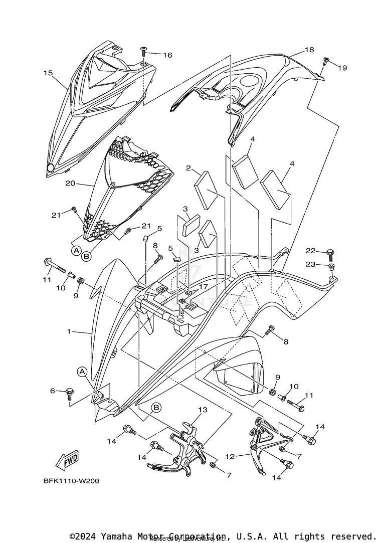 Front Fender Schematic