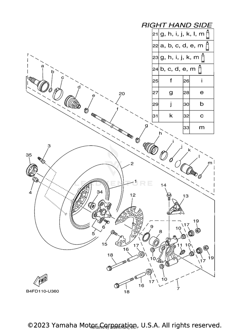 Rear Wheel 2 Schematic