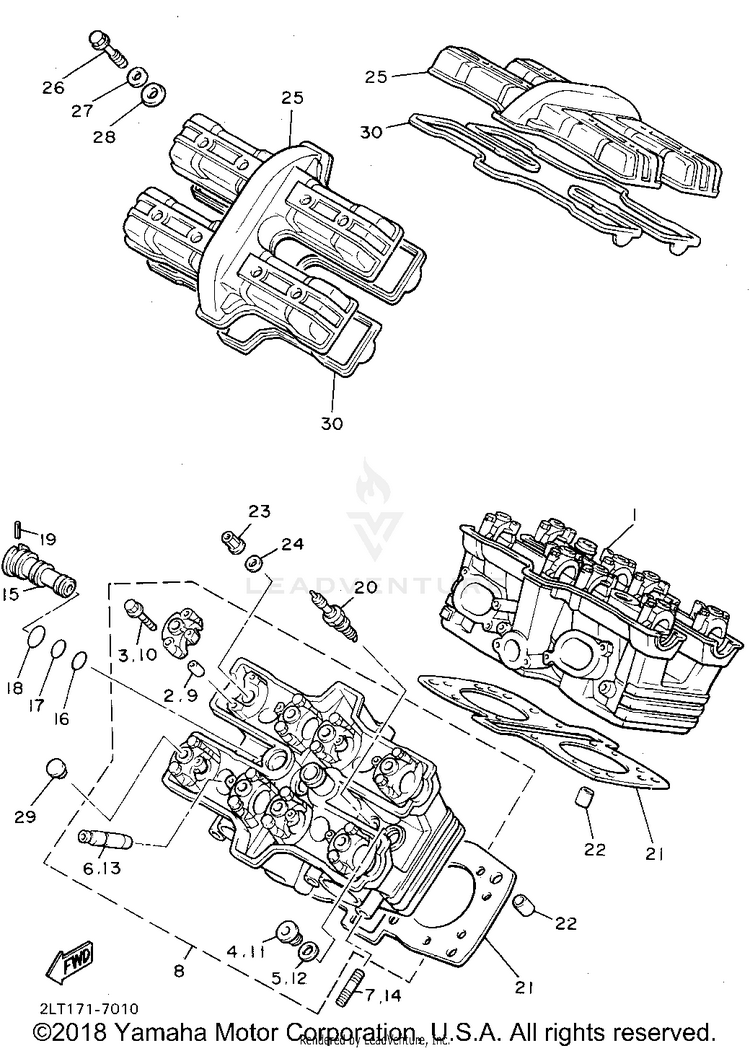 Cylinder Head Schematic