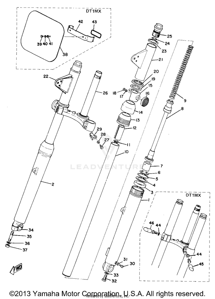 Front Fork Schematic