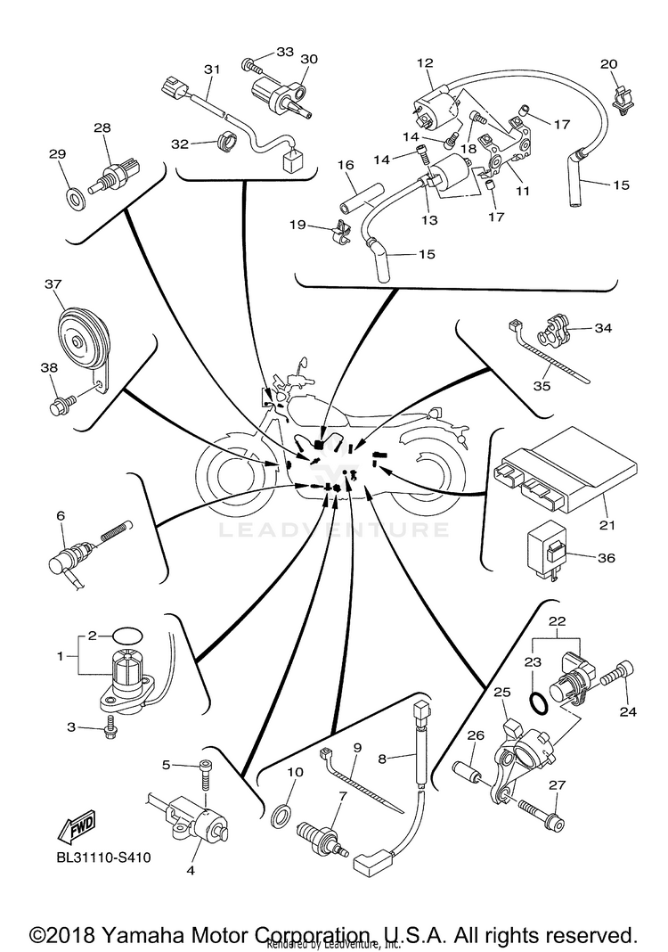 Electrical 1 SR950 - SCR95HCGY - 2017 Schematic