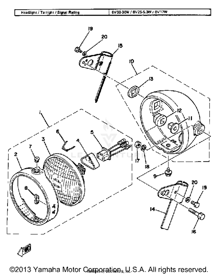 Headlight Gt80g Schematic
