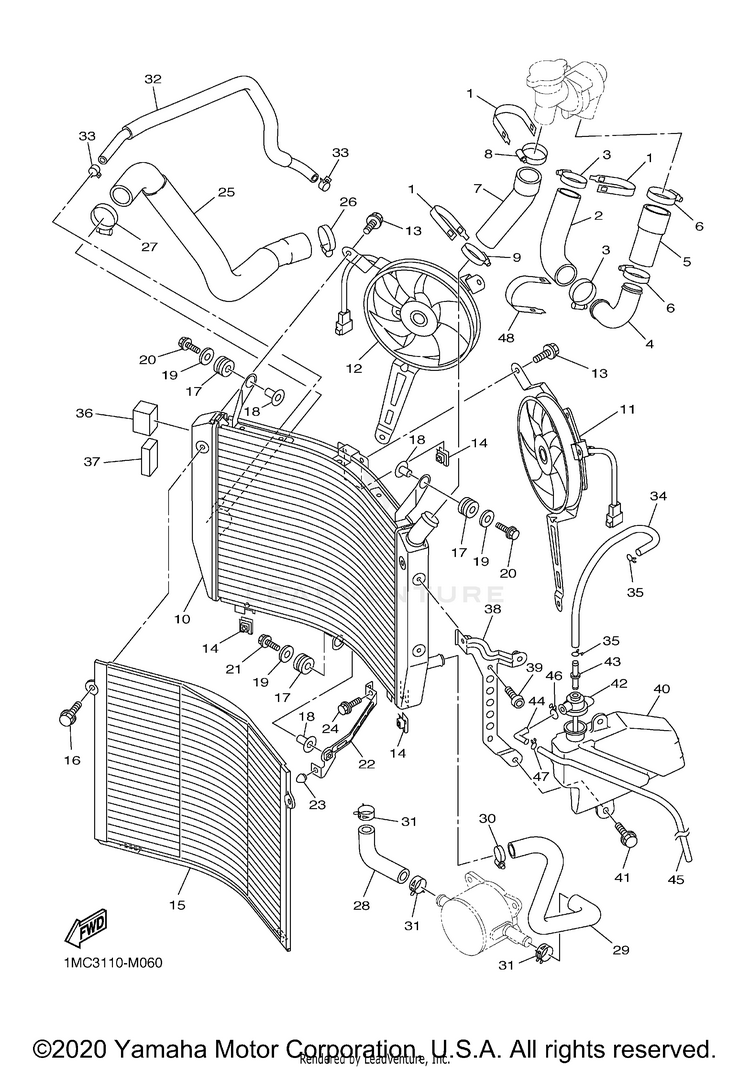 Radiator Hose Schematic