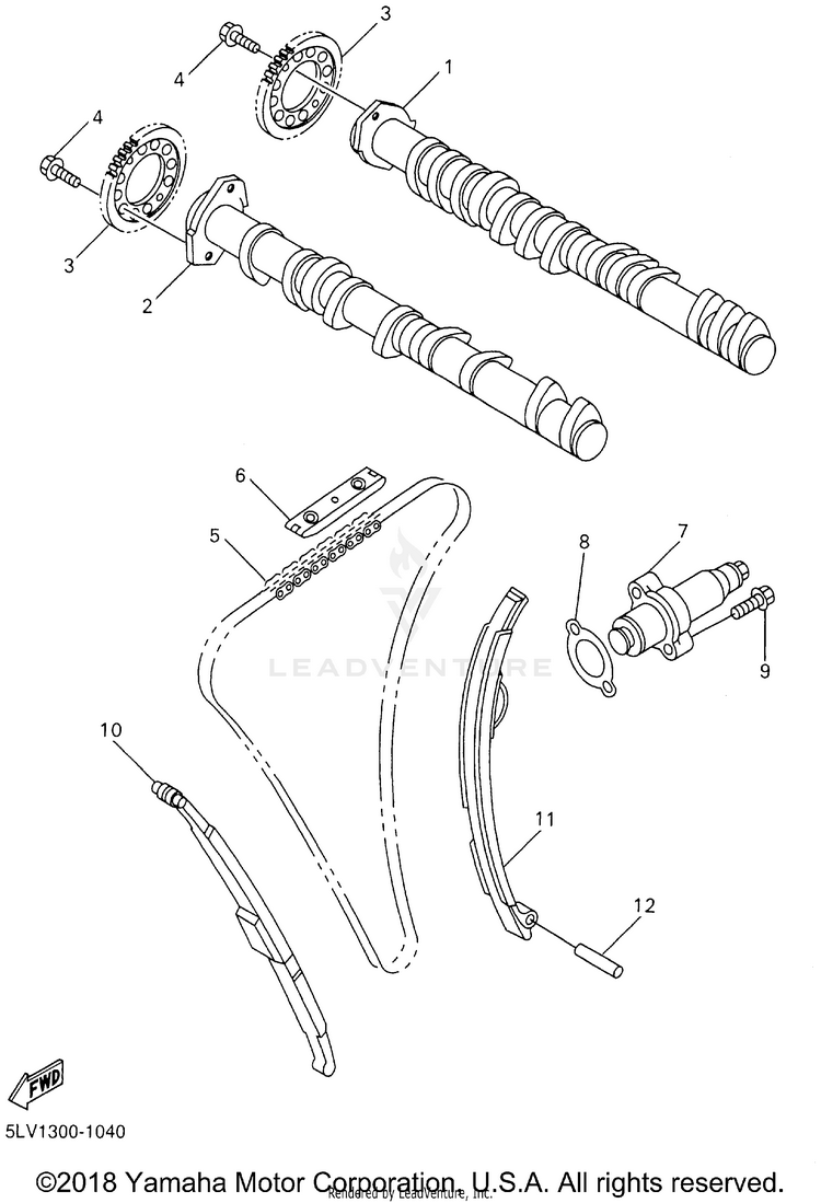 Camshaft Chain Schematic