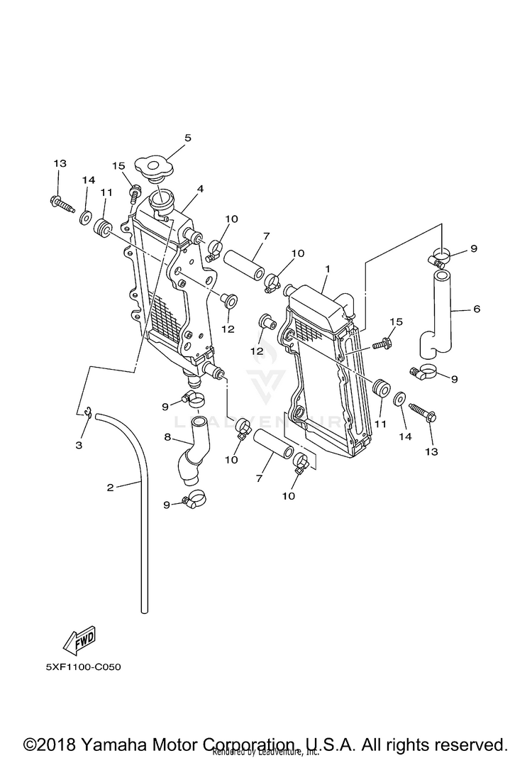 Radiator Hose Schematic