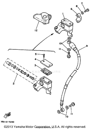 Front Master Cylinder Schematic