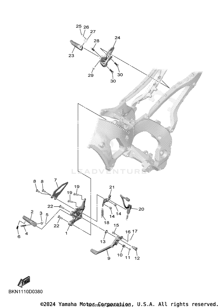 Stand & Footrest 2 Schematic