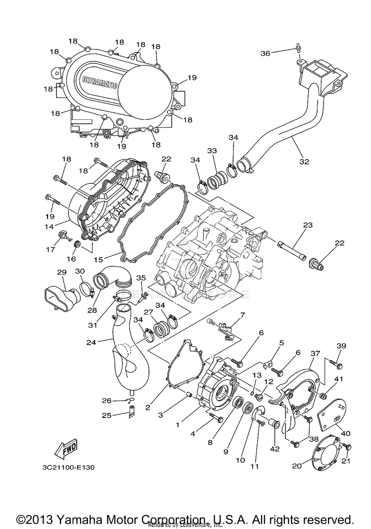 Crankcase Cover 1 Schematic