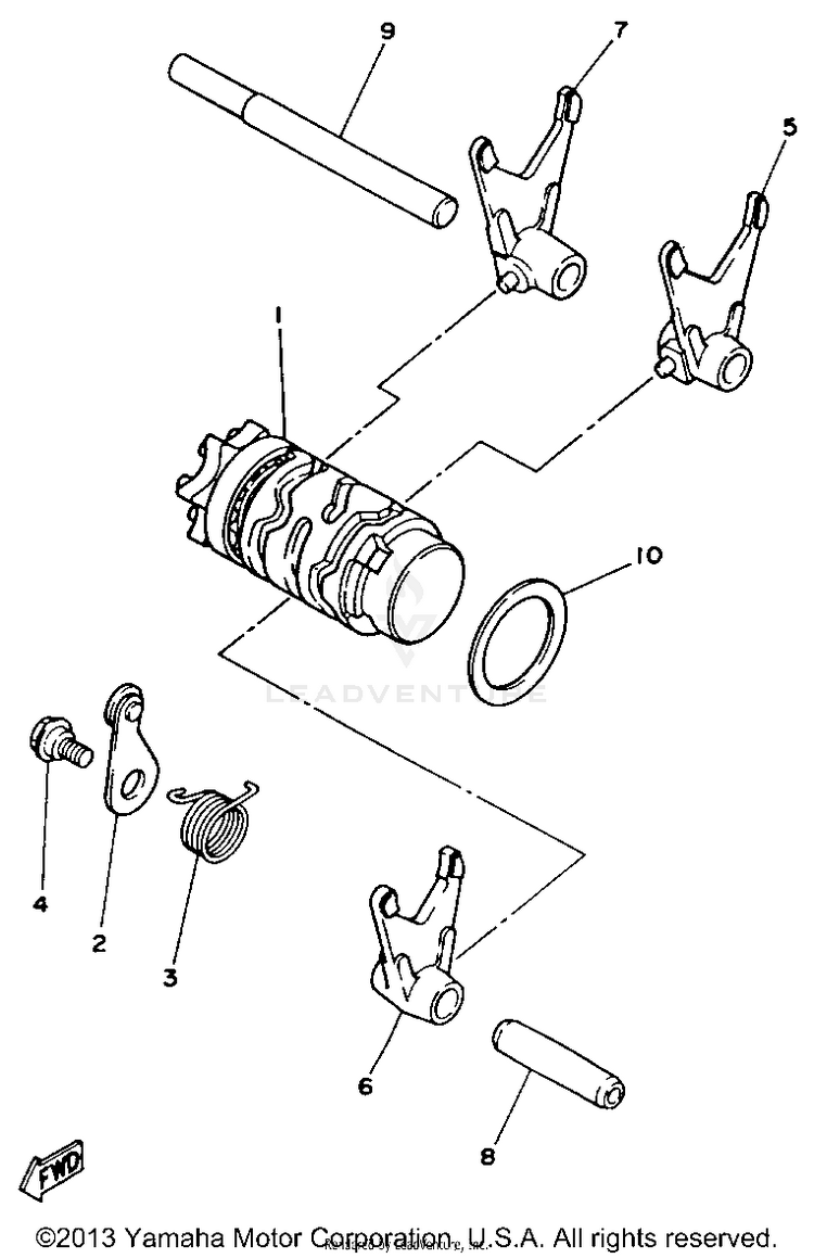 Shift Cam - Fork Schematic