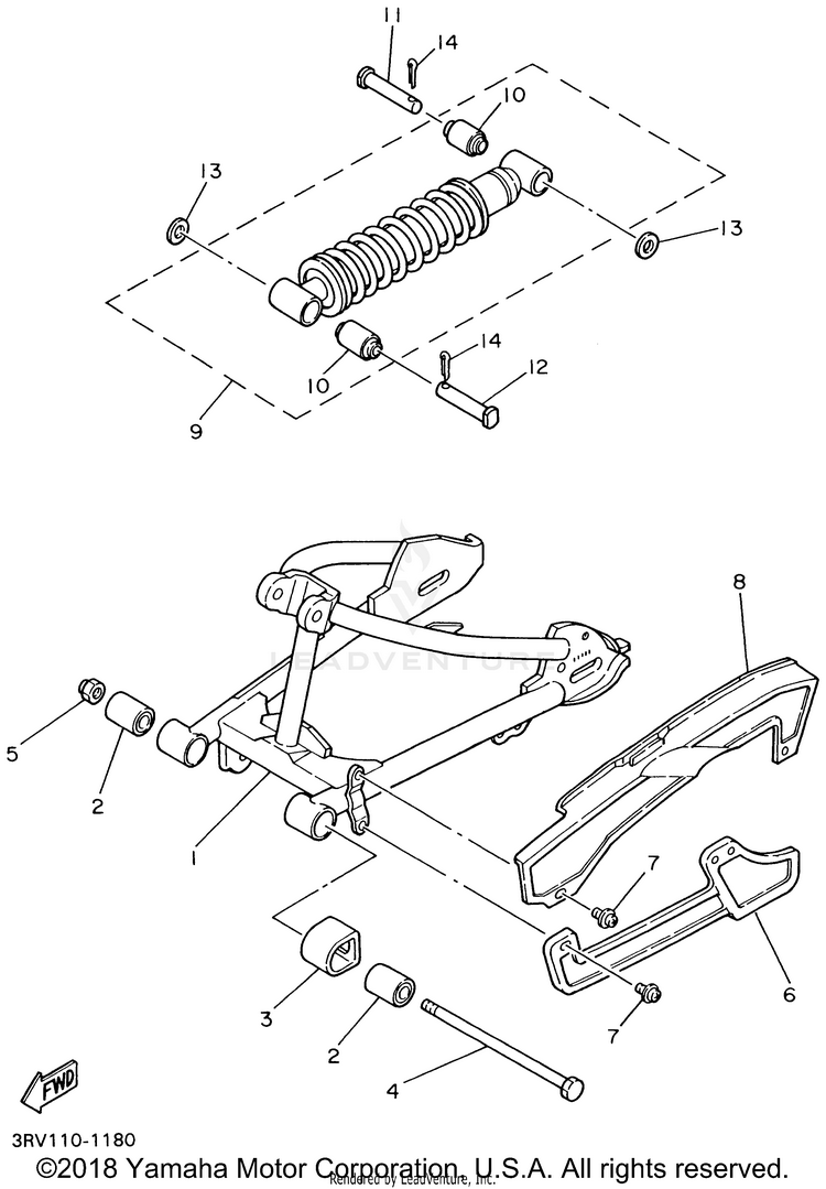 Rear Arm Suspension Schematic