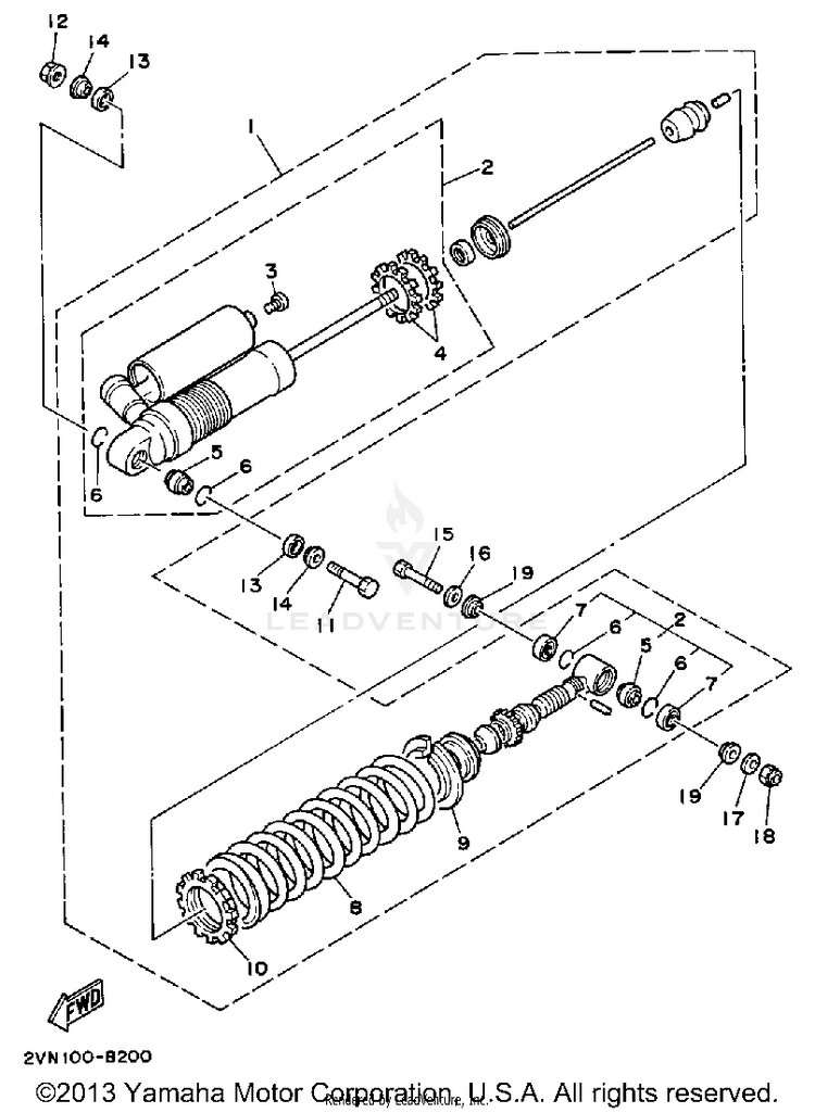 Rear Shocks Schematic