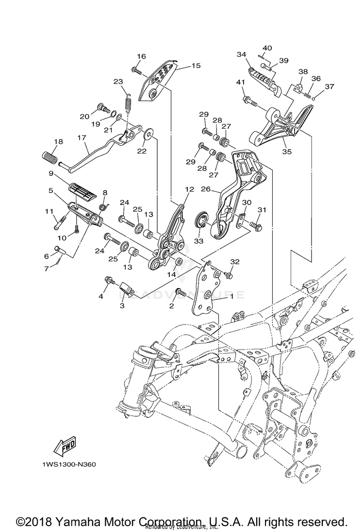 Stand Footrest 2 Schematic