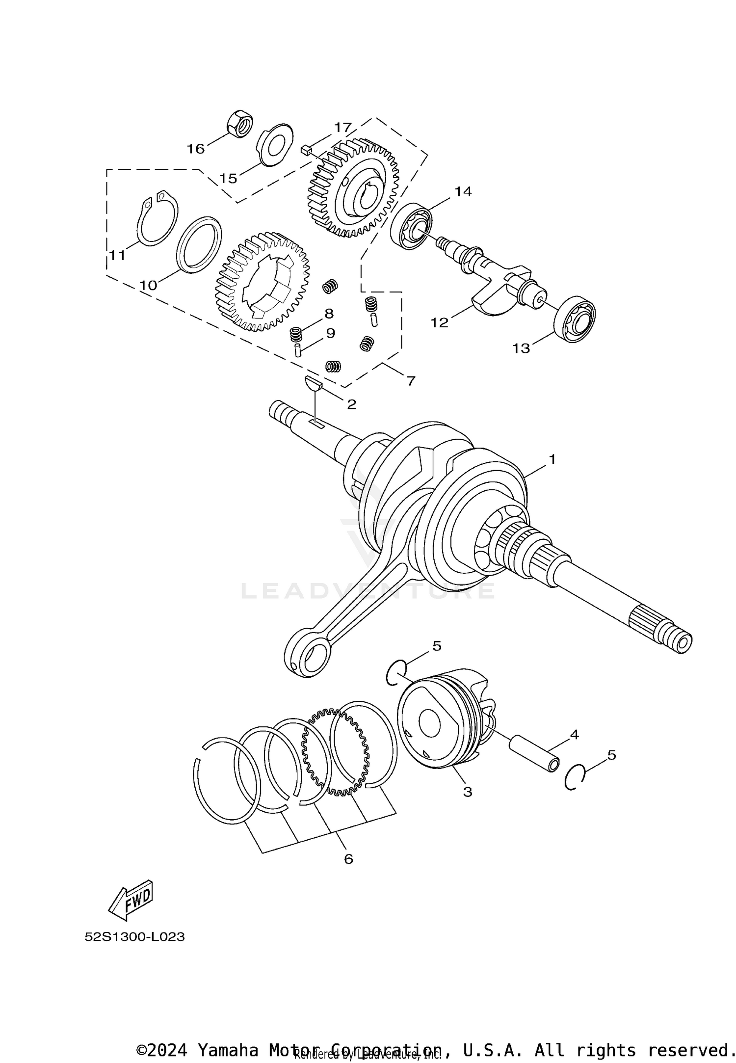 CRANKSHAFT & PISTON