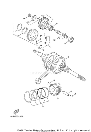 Crankshaft Piston Schematic