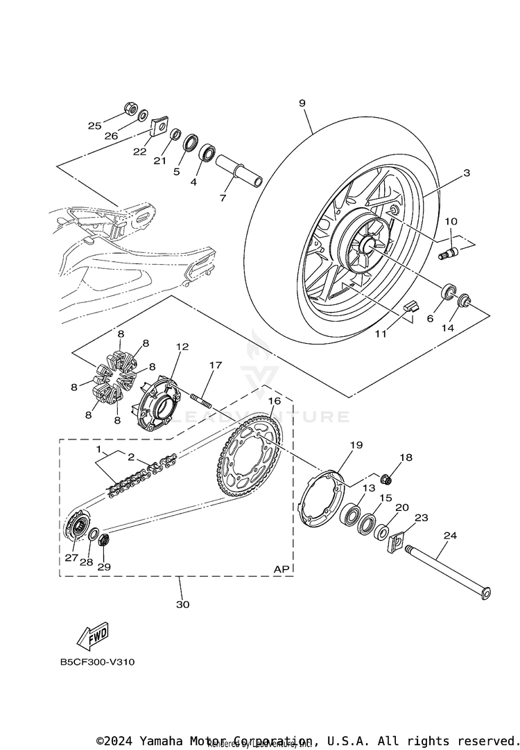 Rear Wheel Schematic