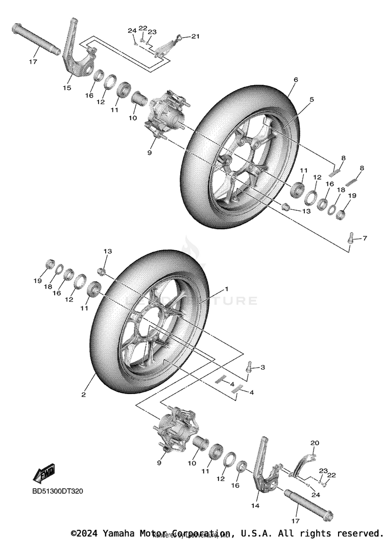 Front Wheel Schematic